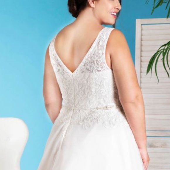 Abby Curvy Blush Bridal Gown - Picture 4 of 4